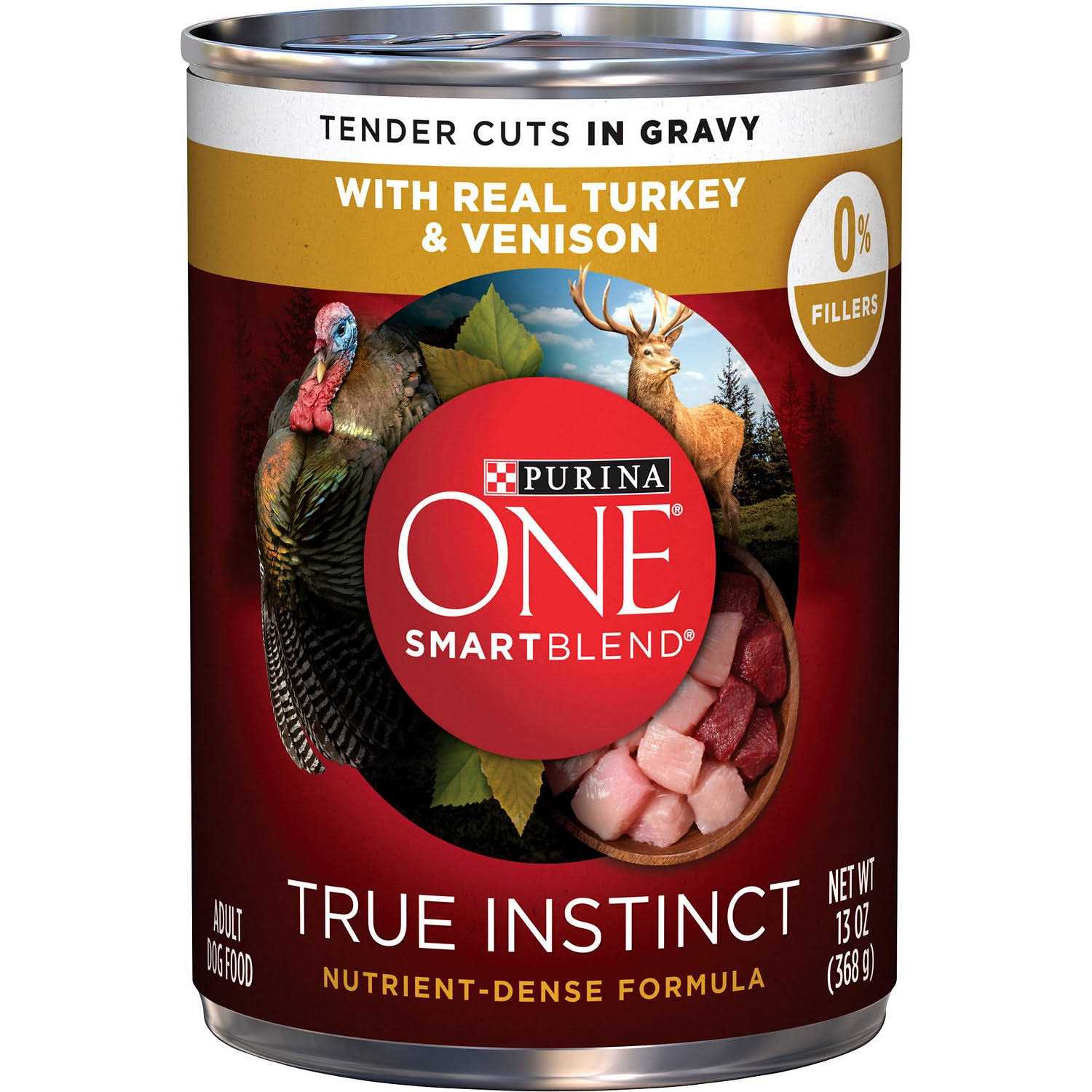 Purina ONE Smartblend Real Turkey & Venison True Instinct Wet Dog Food Can - Image 3