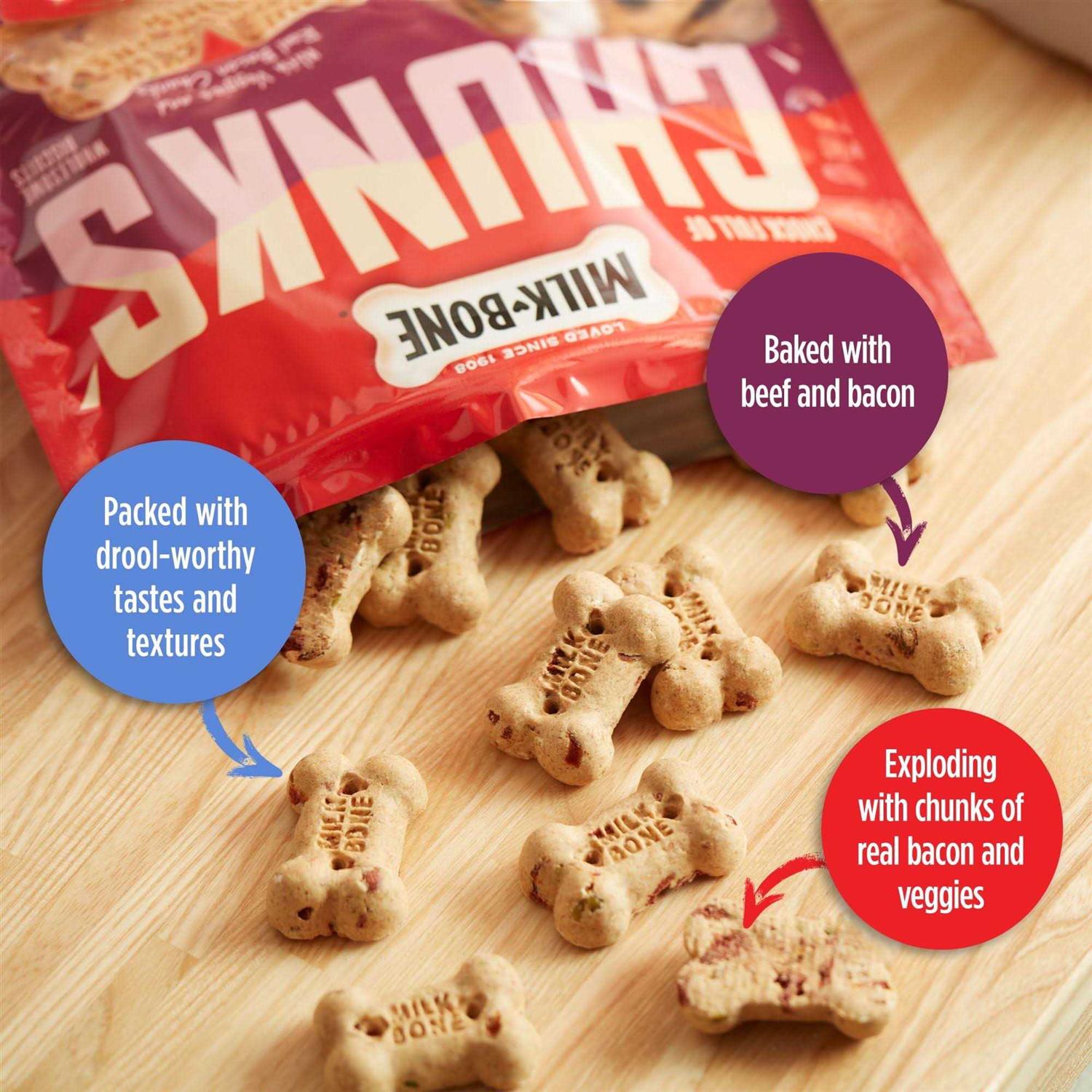 Milk-Bone Chock Full of Chunks Bacon Dog Treats - Image 3