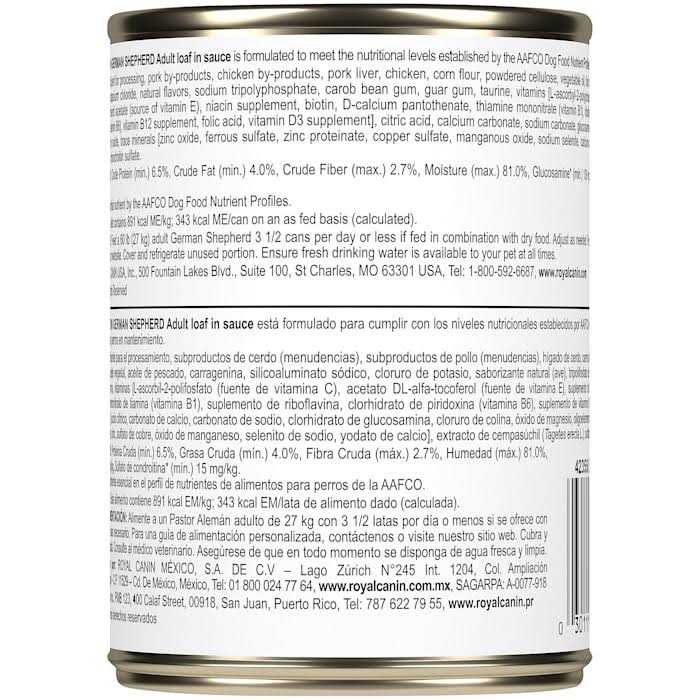 Royal Canin Breed Health Nutrition German Shepherd Adult Loaf in Sauce Canned Dog Food - Image 5