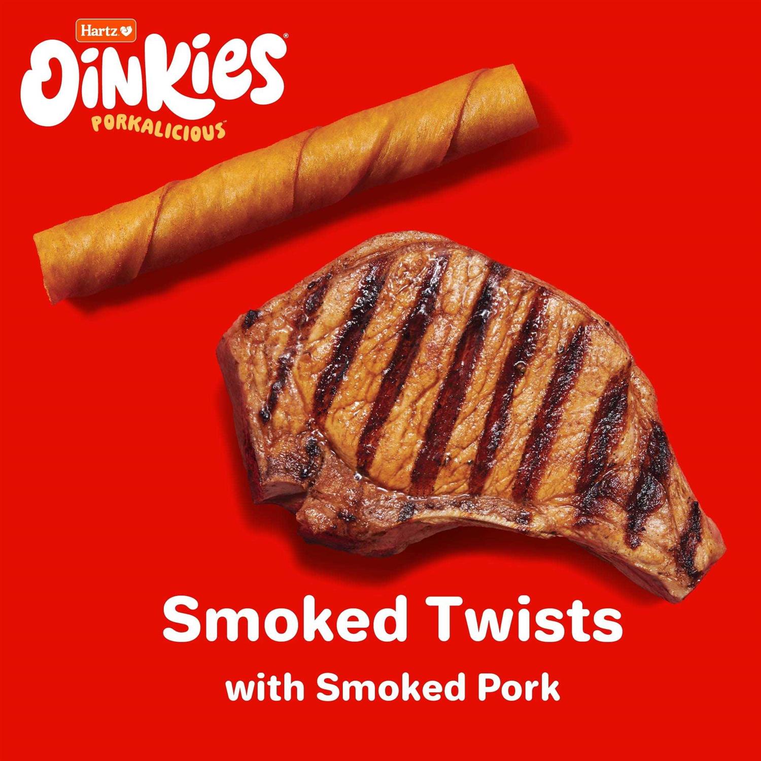Hartz Oinkies Pig Skin Smoked Twists - Image 5