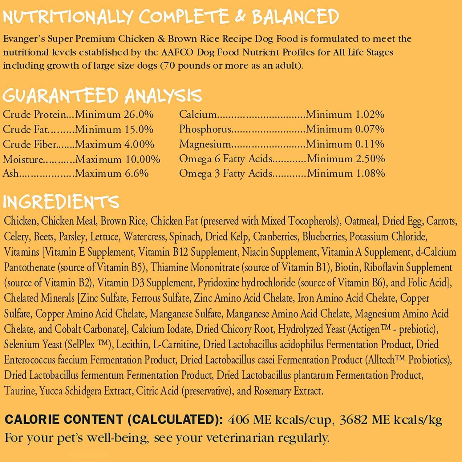 Evanger's Super Premium Chicken with Brown Rice Dry Dog Food - Image 4