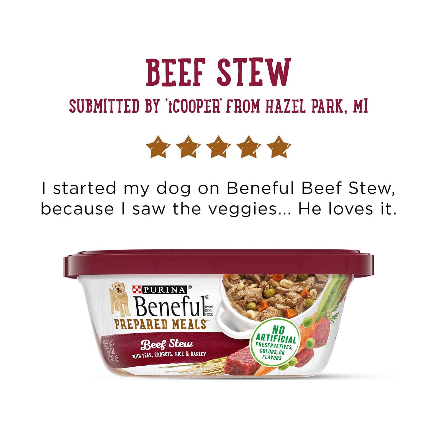 Purina Beneful Beef Stew Prepared Meals Dog Food - Image 5