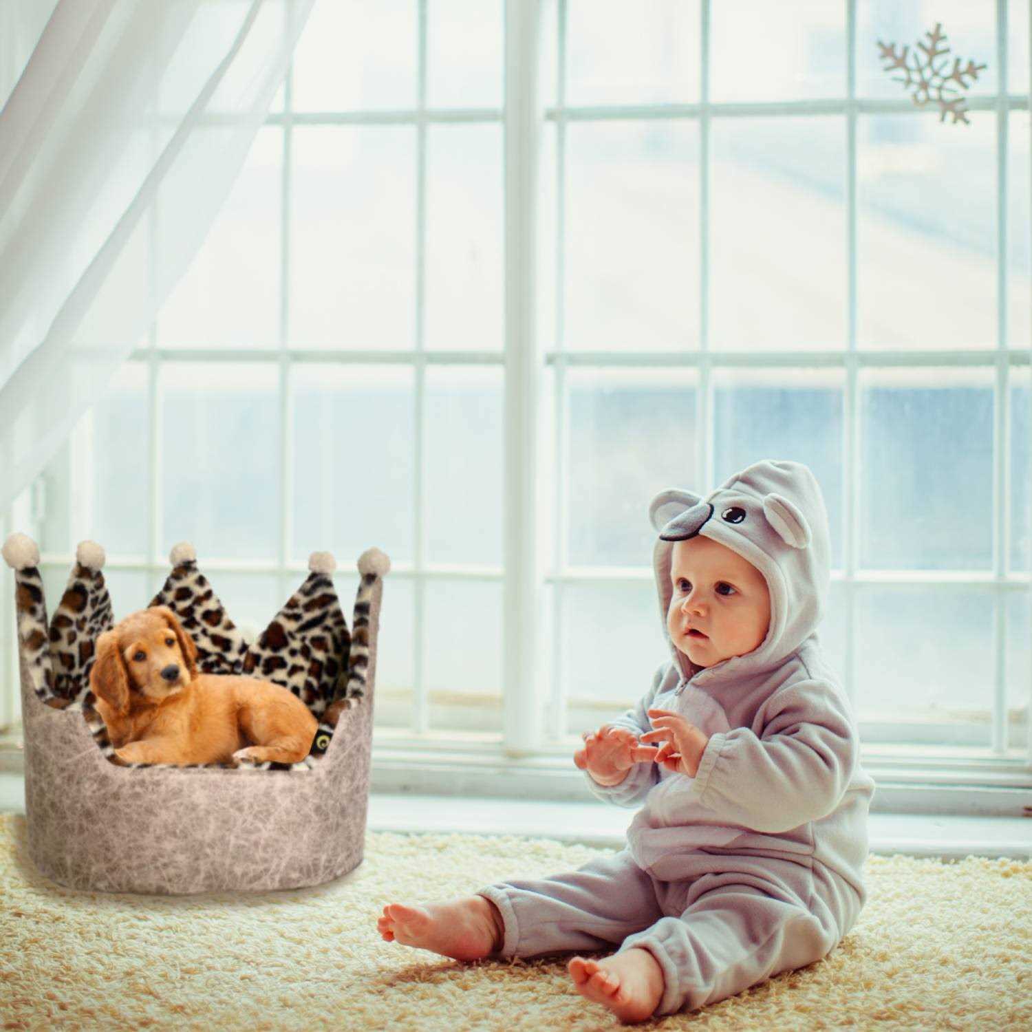 Precious Tails Leopard Crown Bed - Image 3