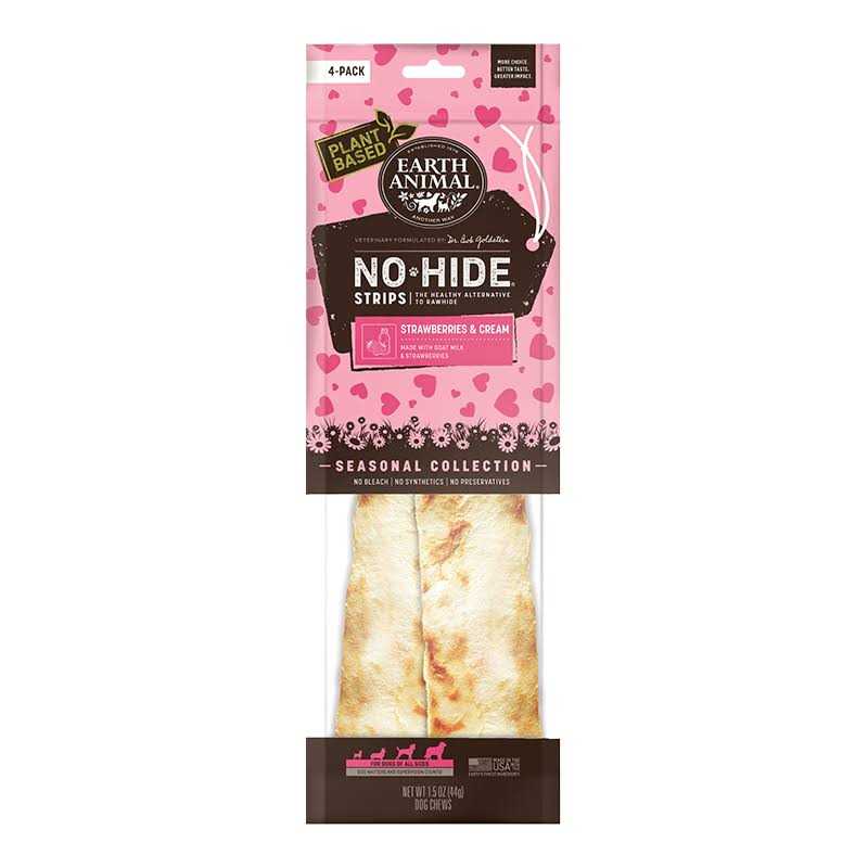 Earth Animal No-Hide Strawberries & Cream Strips Dog Treats - Image 3