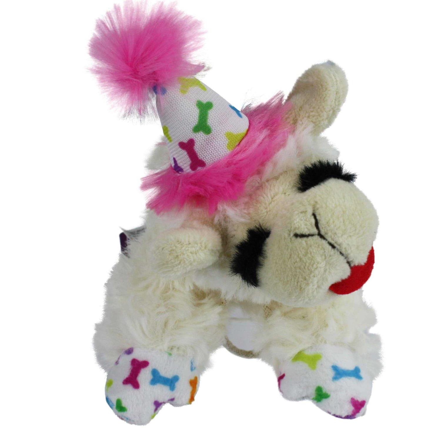 Multipet Happy Birthday Mini Lamb Chop Dog Toy - Image 4