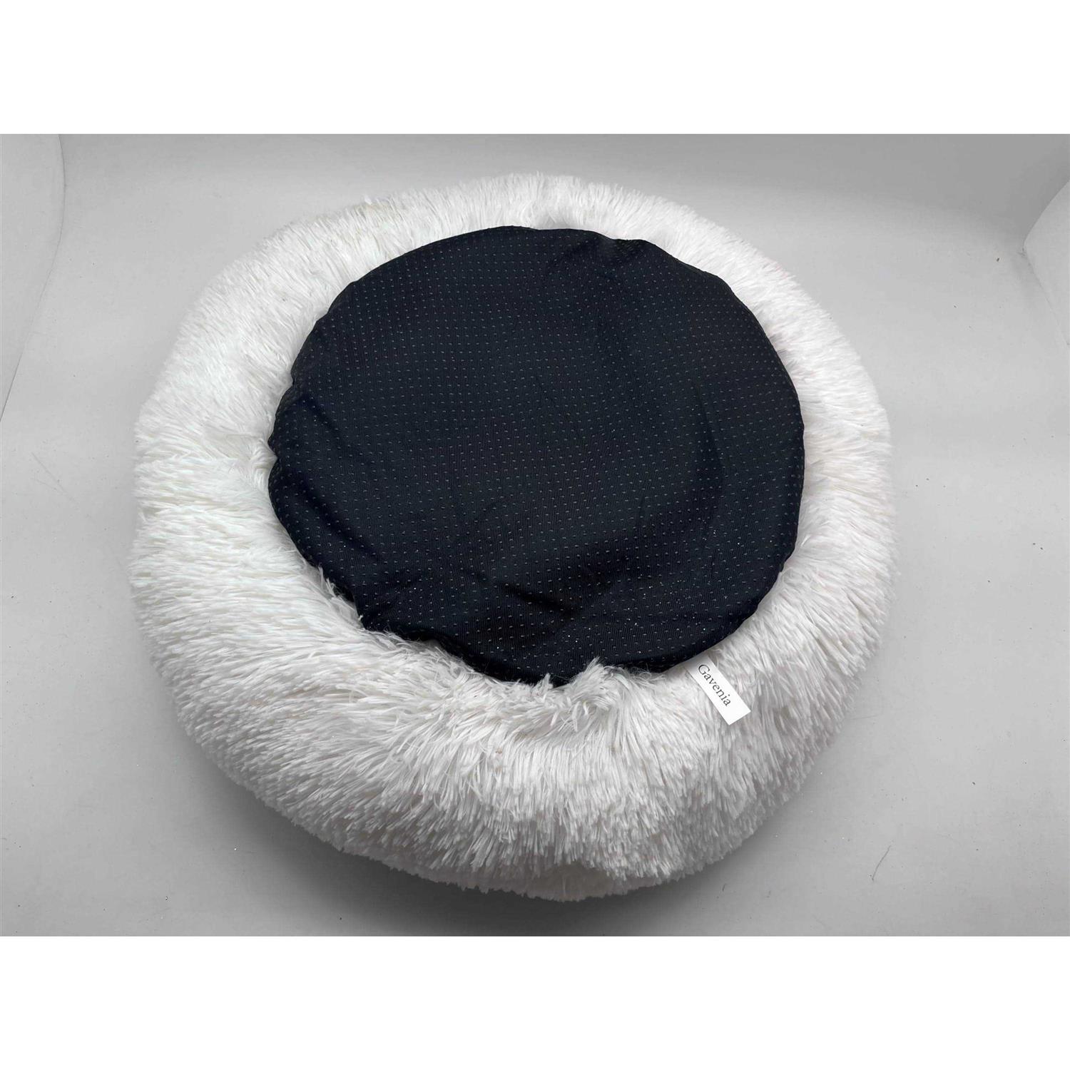 Gavenia Washable Donut Cat and Dog Bed,Soft Plush Pet Cushion,Waterproof Bottom - Image 3