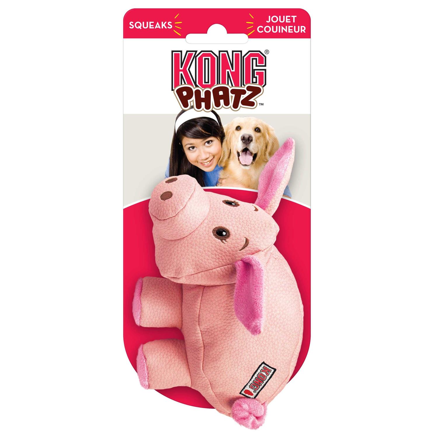 KONG Phatz Pig Dog Toy - Image 3