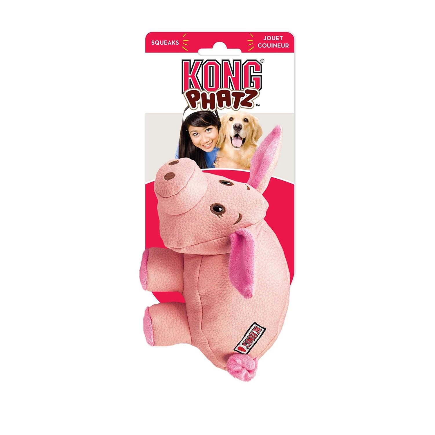 KONG Phatz Pig Dog Toy - Image 4