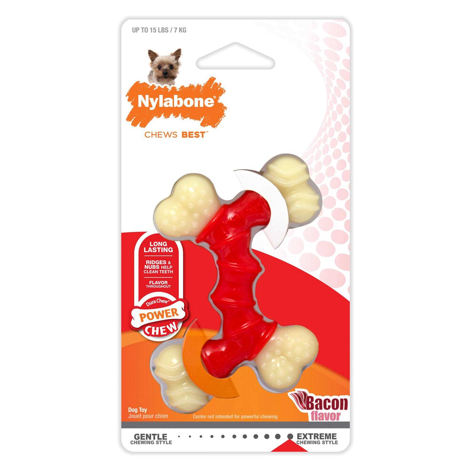 Nylabone Dura Chew Double Bone Bacon Petite - Image 3