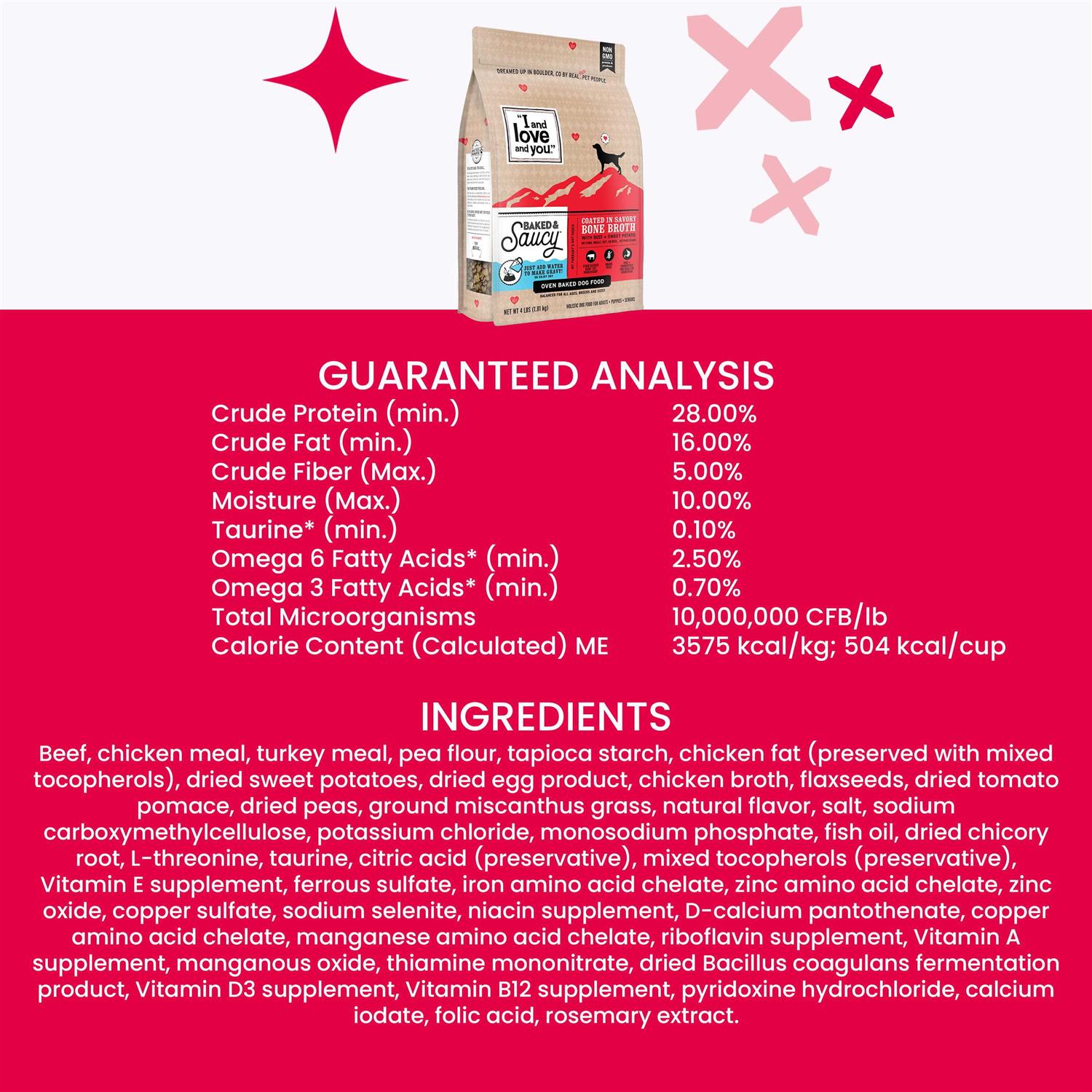 I and Love and You Baked & Saucy Beef & Sweet Potatoes Dry Dog Food - Image 5