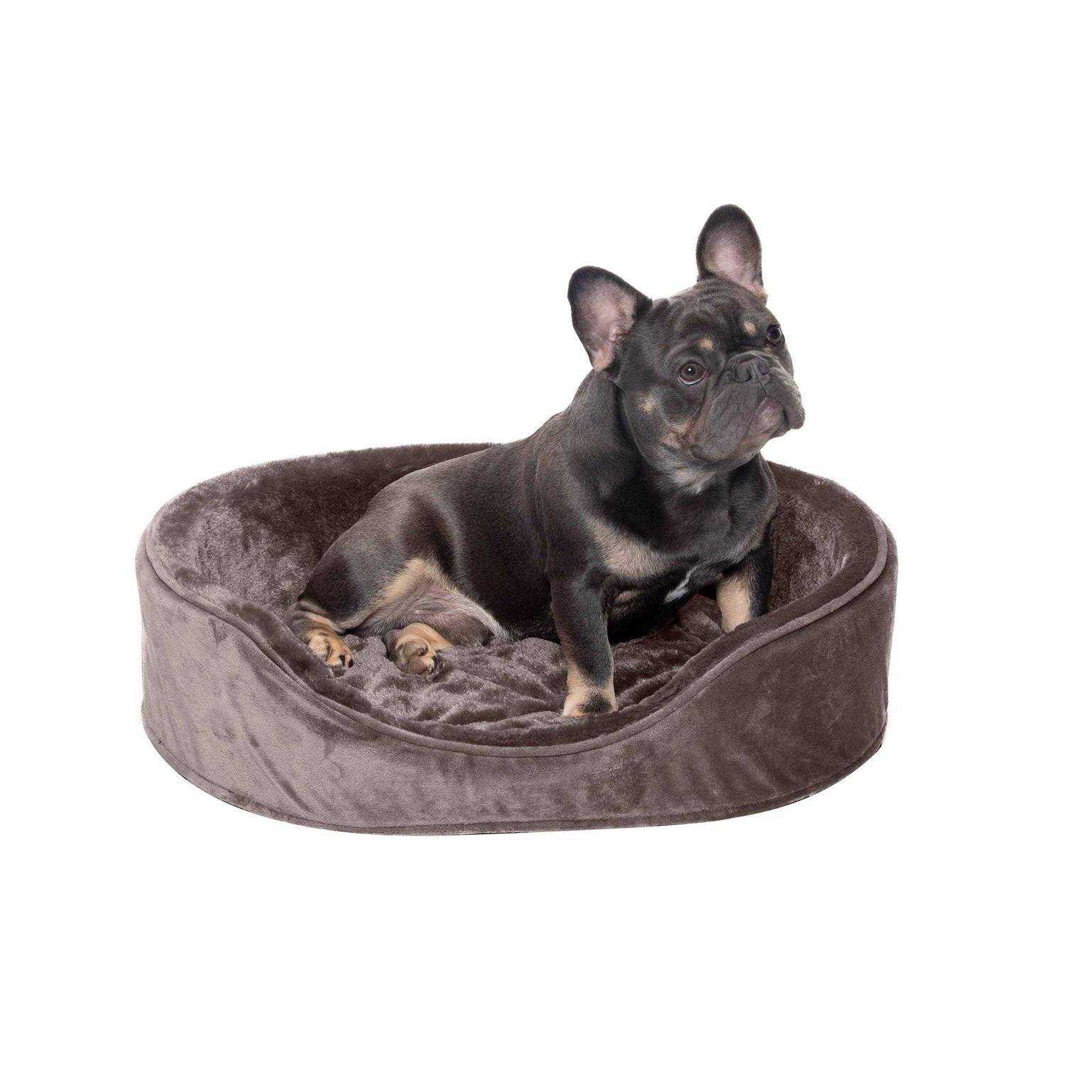 FurHaven Plush & Velvet Oval Dog Bed - Image 5