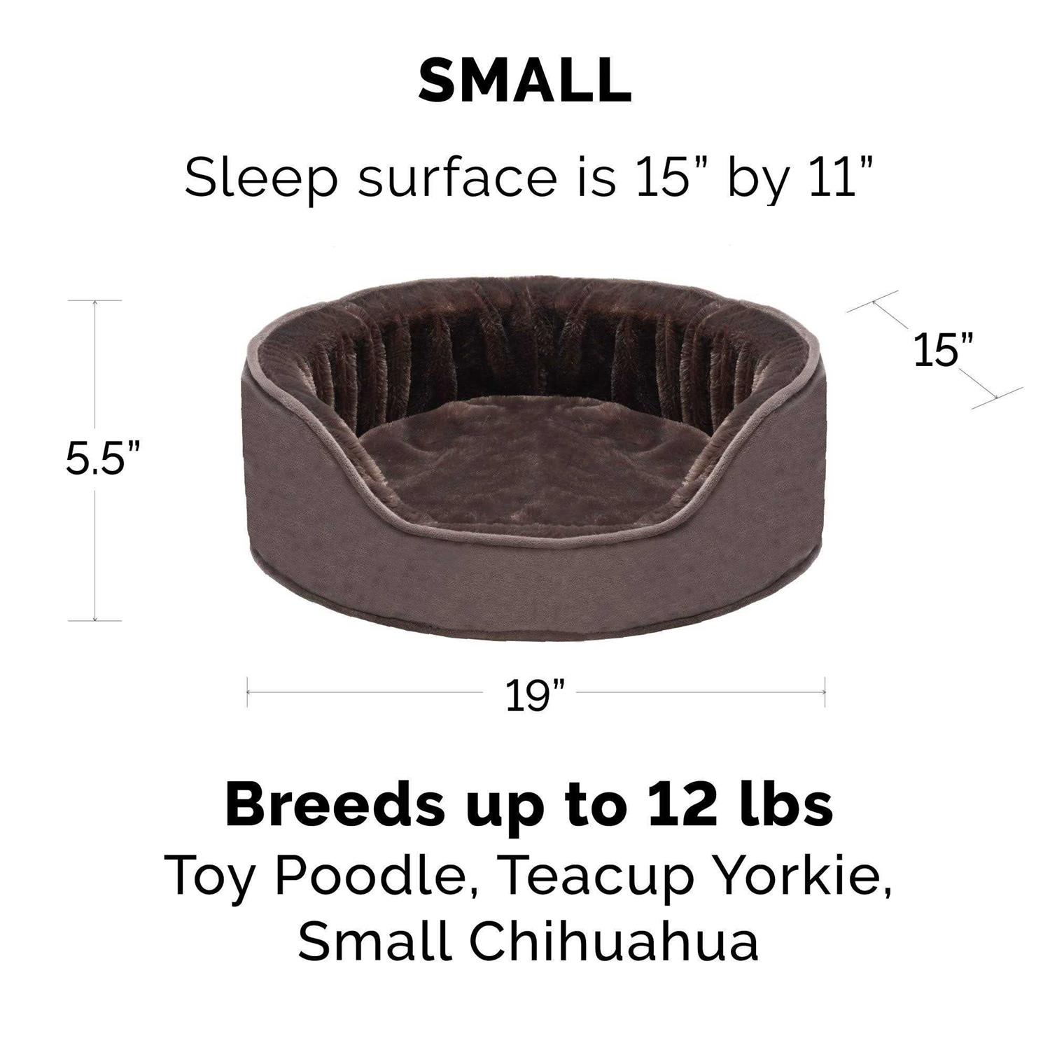 FurHaven Plush & Velvet Oval Dog Bed - Image 3