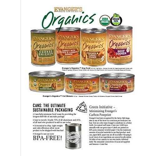 Evanger's Organics Beef Dinner Canned Dog Food - Image 4