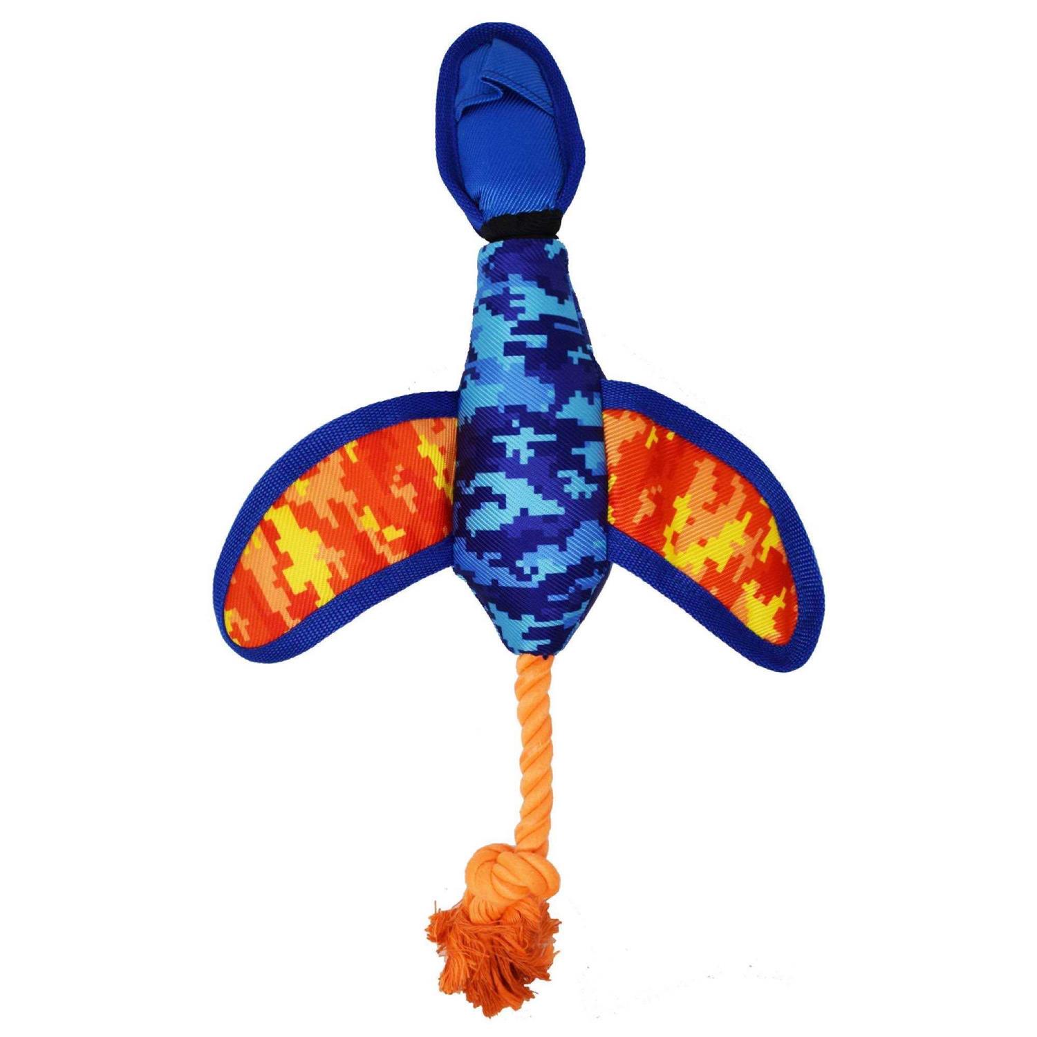 Nerf Nylon Digital Camo Crinkle Wing Launching Duck Dog Toy - Image 3