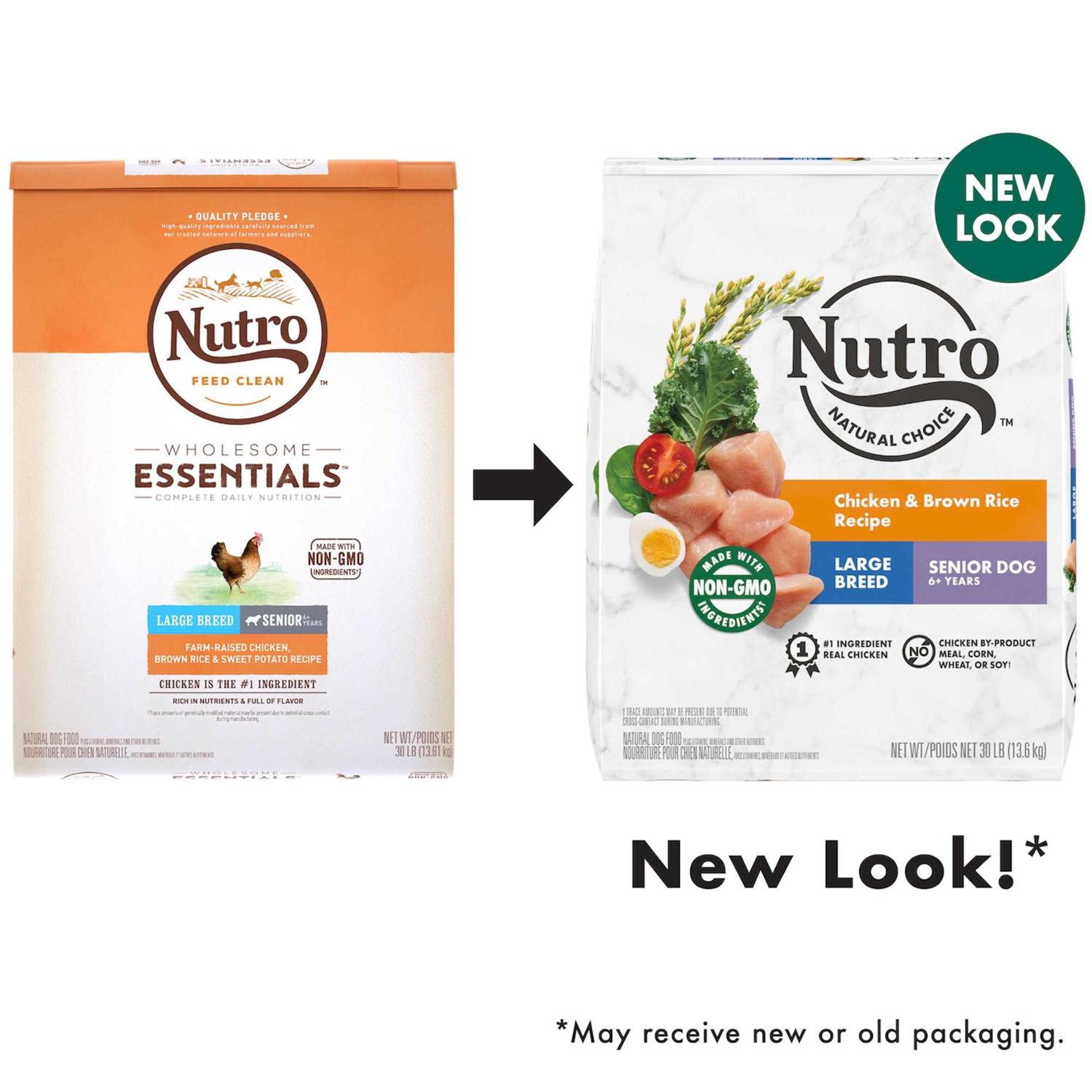 Nutro Natural Choice Chicken & Brown Rice Recipe Large Breed Senior Dry Dog Food - Image 4