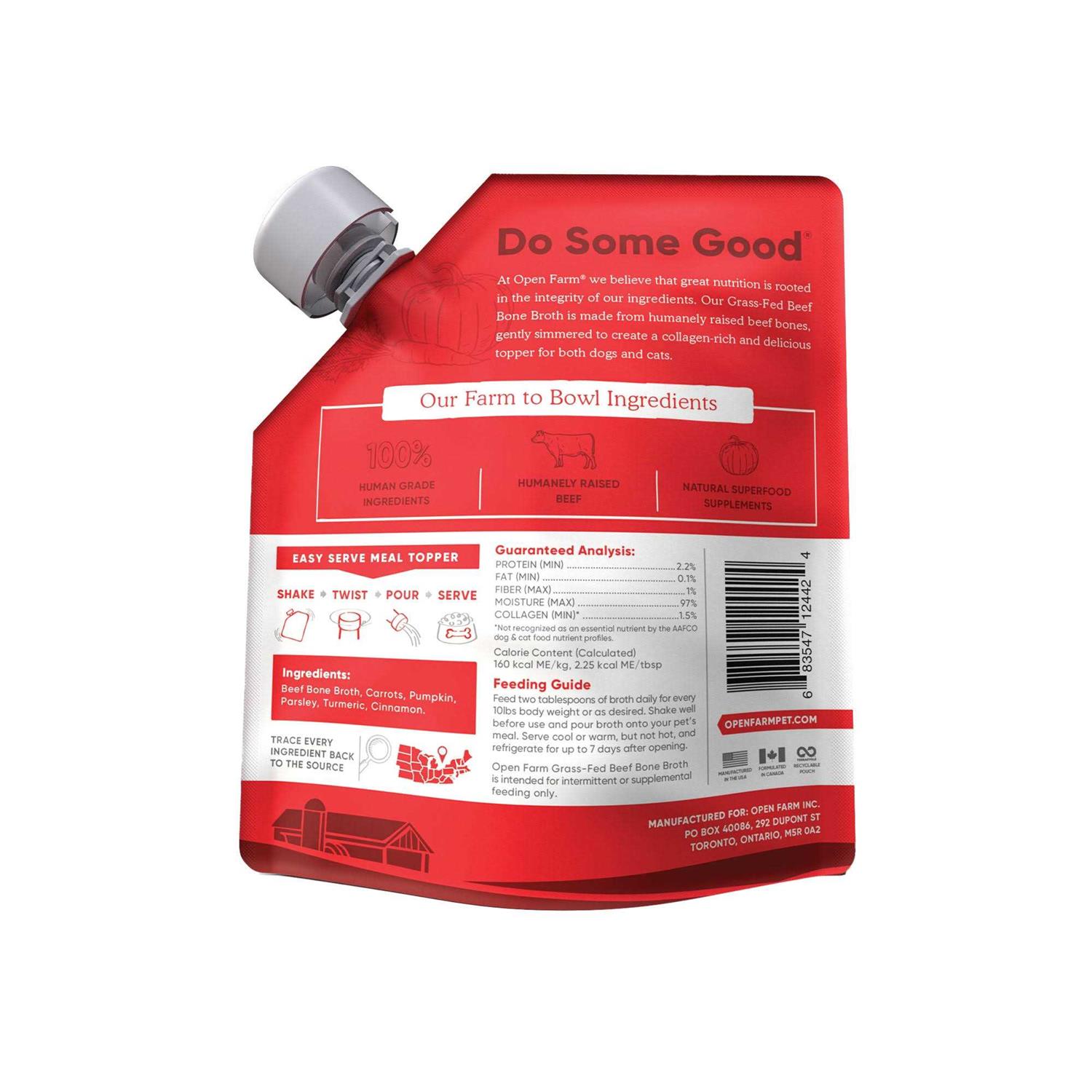 Open Farm Grass-Fed Beef Bone Broth for Dogs & Cats - Image 3