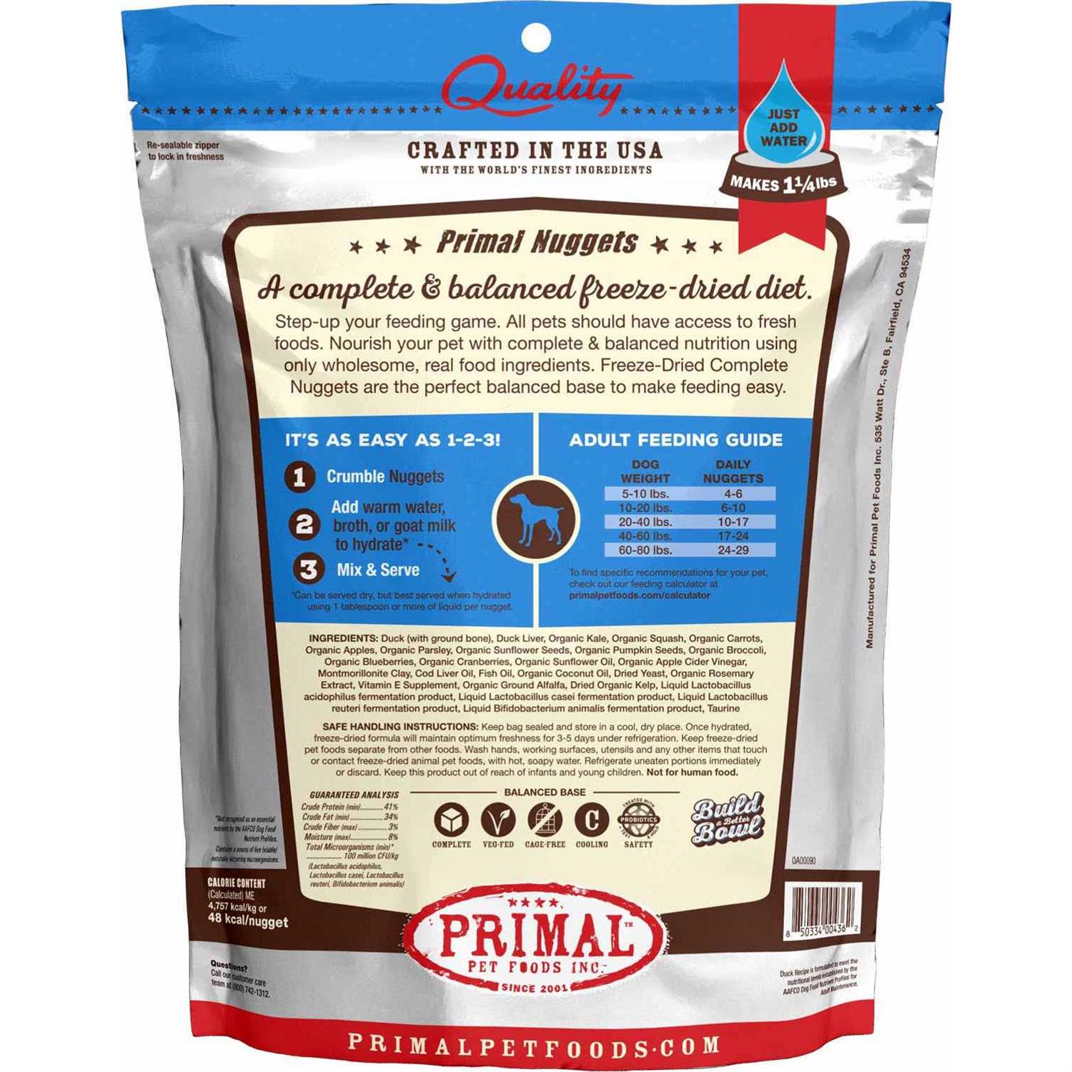 Primal Dog Freeze Dried Duck - Image 2