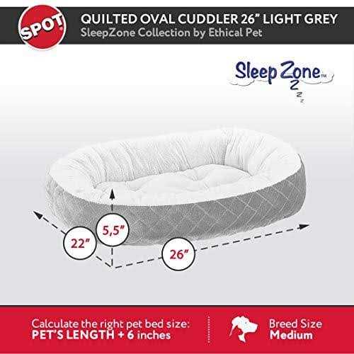 Ethical Pet Sleep Zone Quilted Oval Cuddler Bed - Image 3