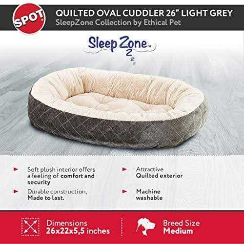 Ethical Pet Sleep Zone Quilted Oval Cuddler Bed - Image 5