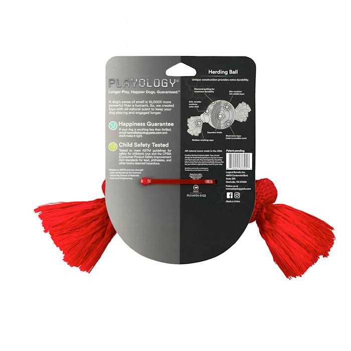 Playology Plush Herding Beef Ball Dog Toy - Image 3