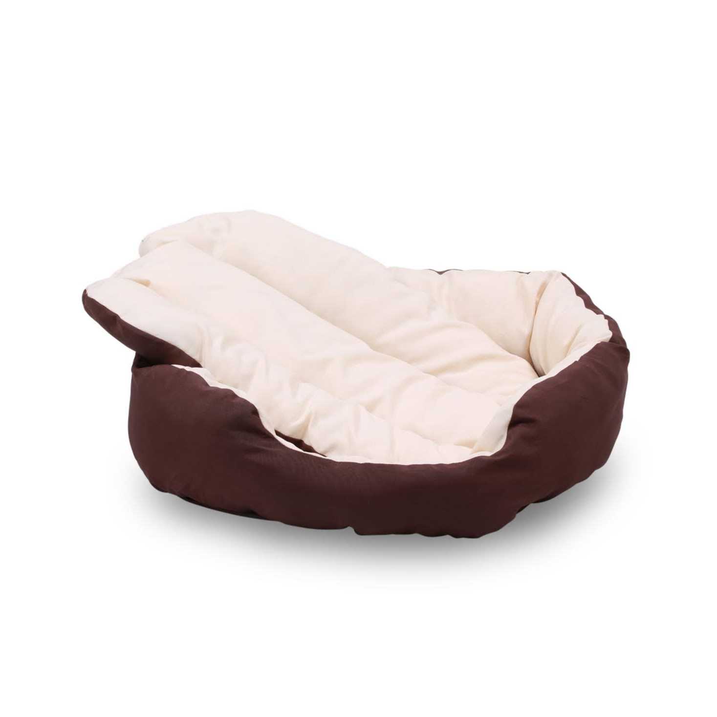 Happycare Textiles Durable Oval Bolster Cat Dog Bed - Image 3