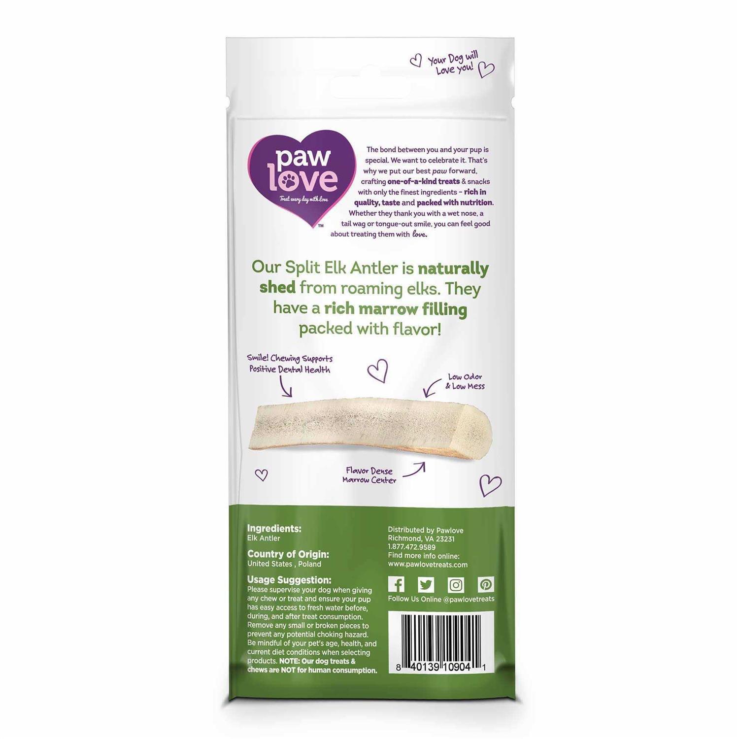 Paw Love Split Elk Antler Rawhide Dog Treats - Image 5