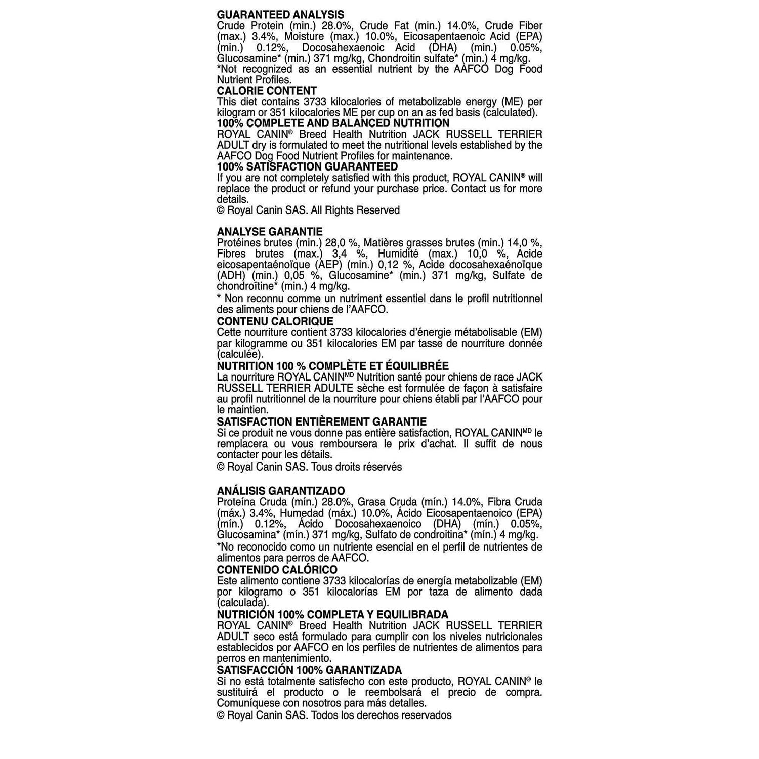 Royal Canin Breed Health Nutrition Adult Jack Russell Terrier Dry Dog Food - Image 4