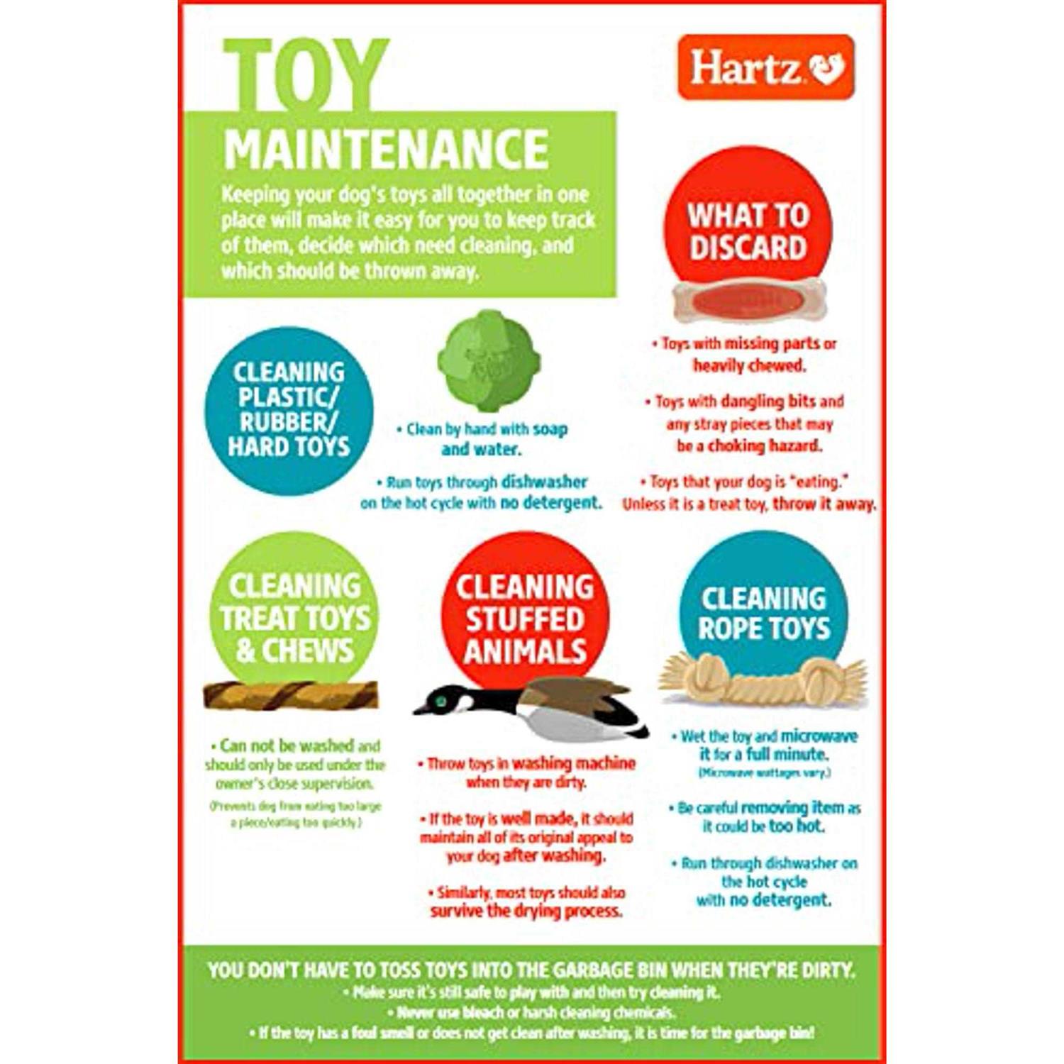 Hartz Dura Play Bone Squeaky Latex Dog Toy - Image 5