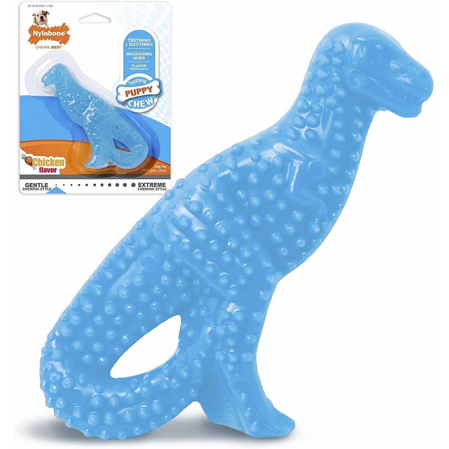 Nylabone Dental Dino Puppy Chew Toy - Image 5