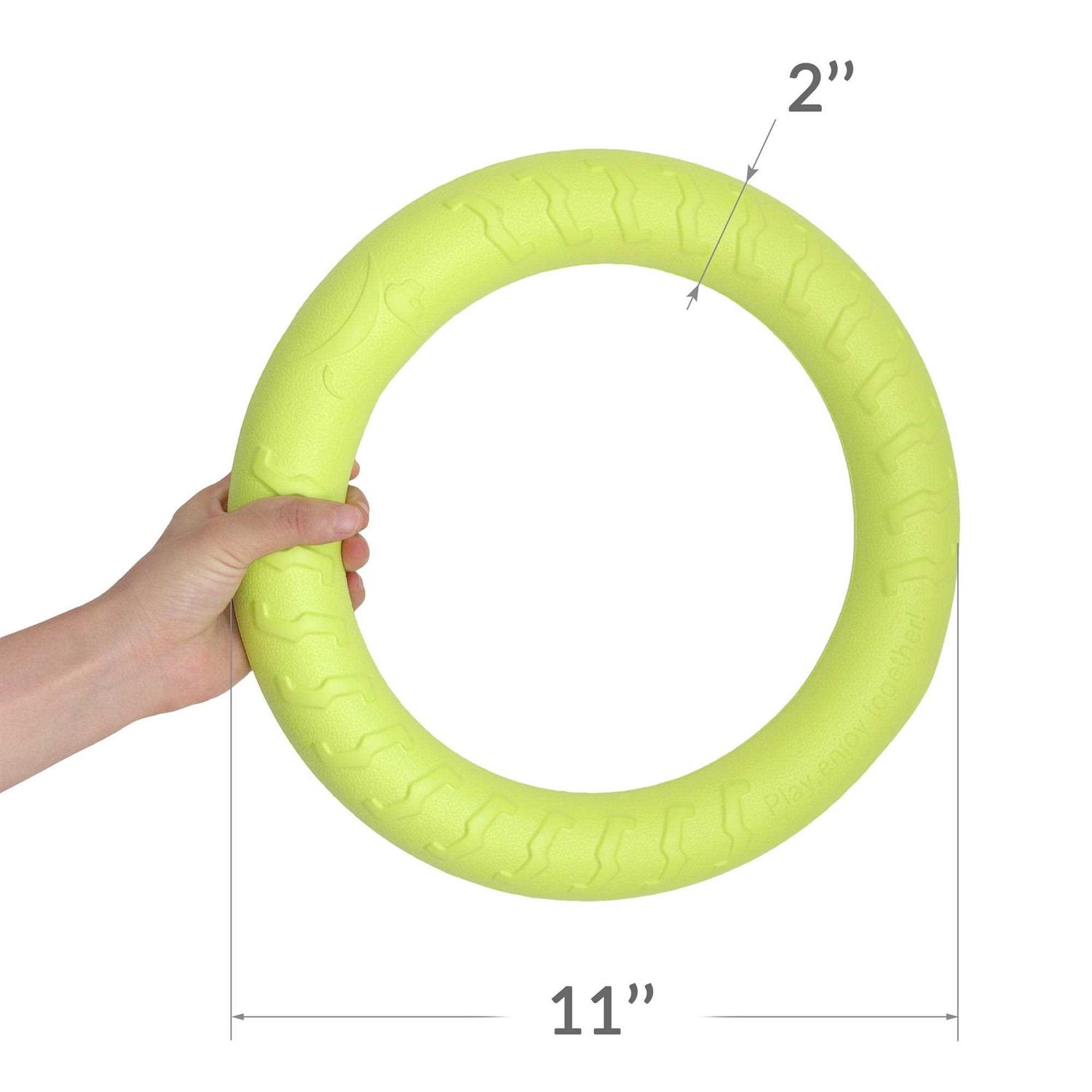 PetSpy Dog Training Ring for Outdoor Fitness Floatable Pulling Toy and Flying Disc Interactive Play Tool for Small Medium - Image 4