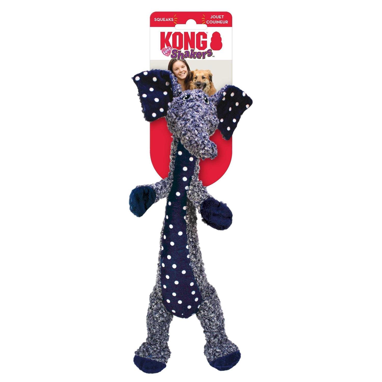 KONG Shakers Luvs Elephant Dog Toy - Image 4