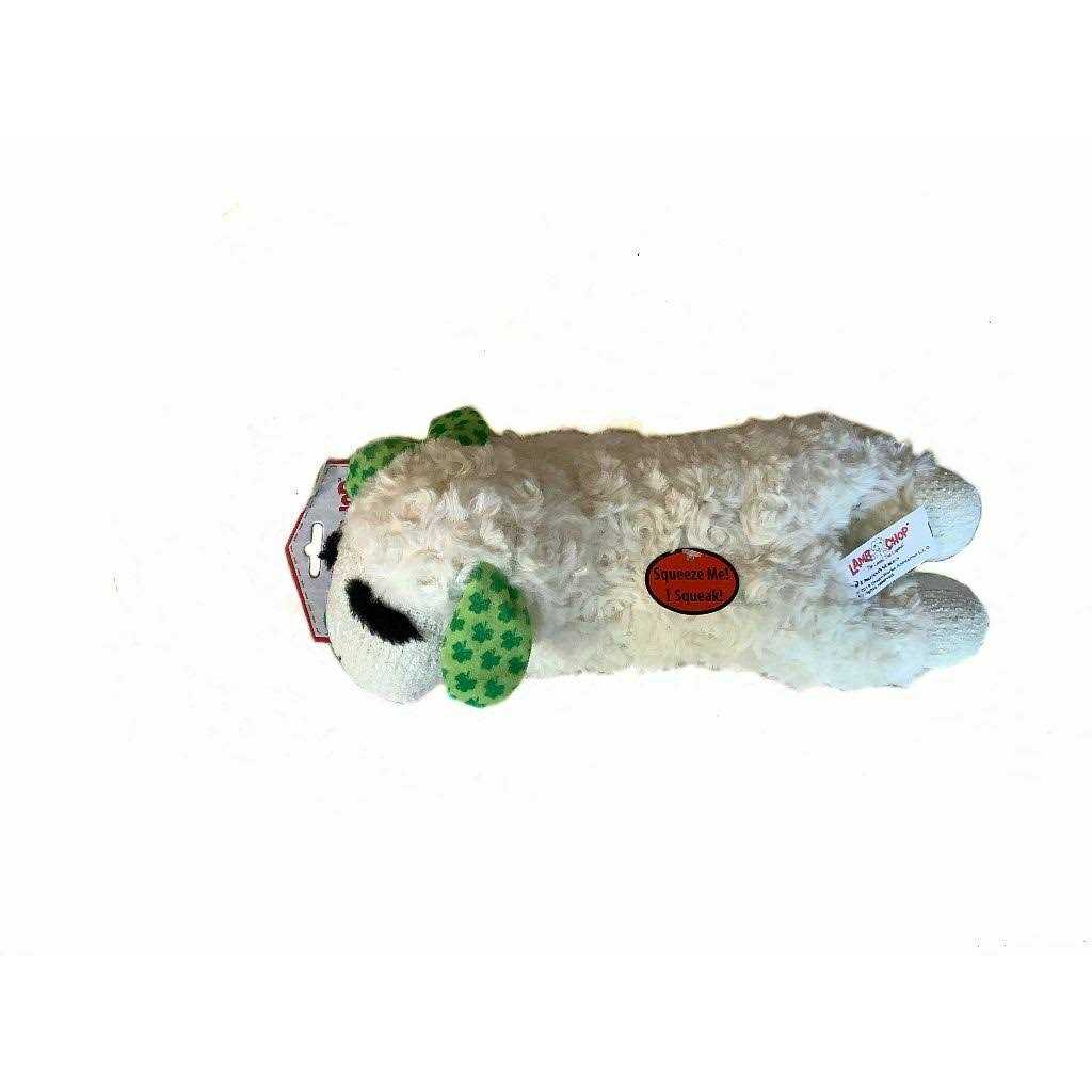 Multipet Shamrocks St Patrick's Day Lamb Chop Dog Toy - Image 4