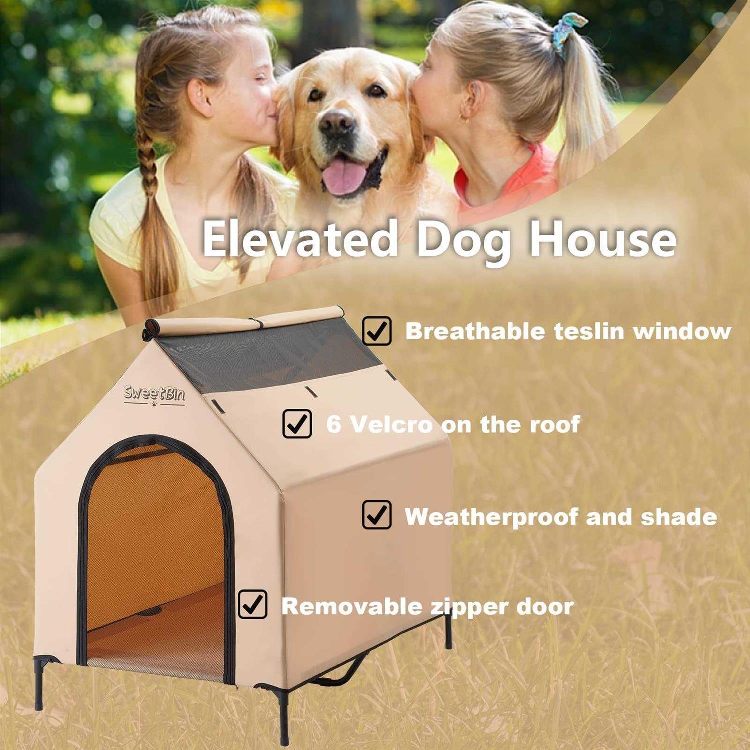 SweetBin Dog Houses Dogs Outside with Waterproof - Image 5