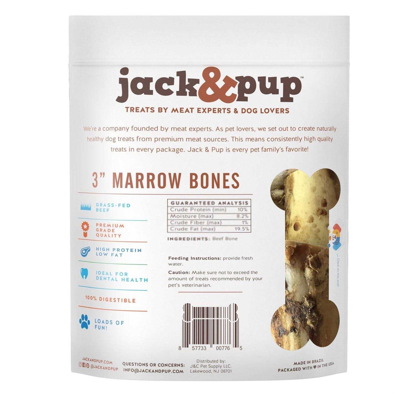 Jack & Pup Roasted Beef Marrow Bone Dog Treats - Image 3