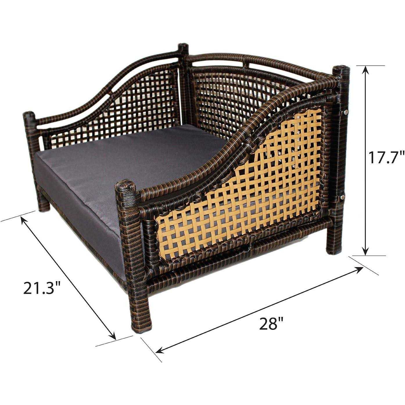 Iconic Pet Maharaja Rattan Indoor/Outdoor Pet Bed - Image 5