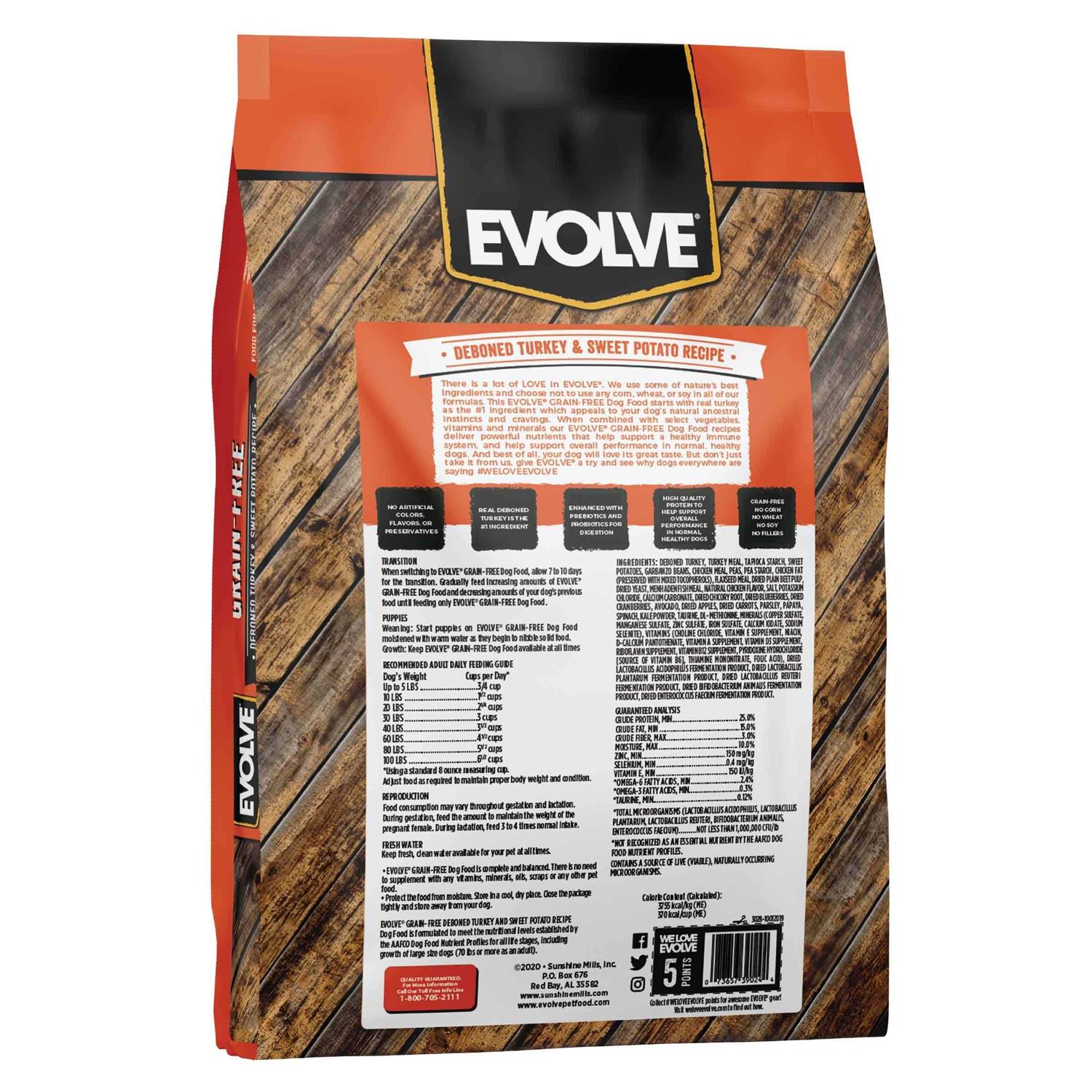 Evolve Grain Free Turkey and Sweet Potato Dog Food - Image 3