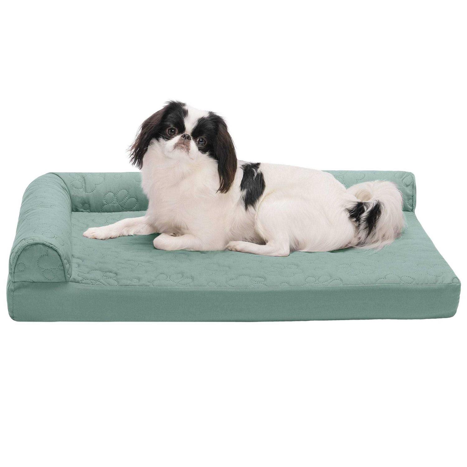 FurHaven Paw-Quilted Deluxe L-Chaise Dog Bed - Image 4
