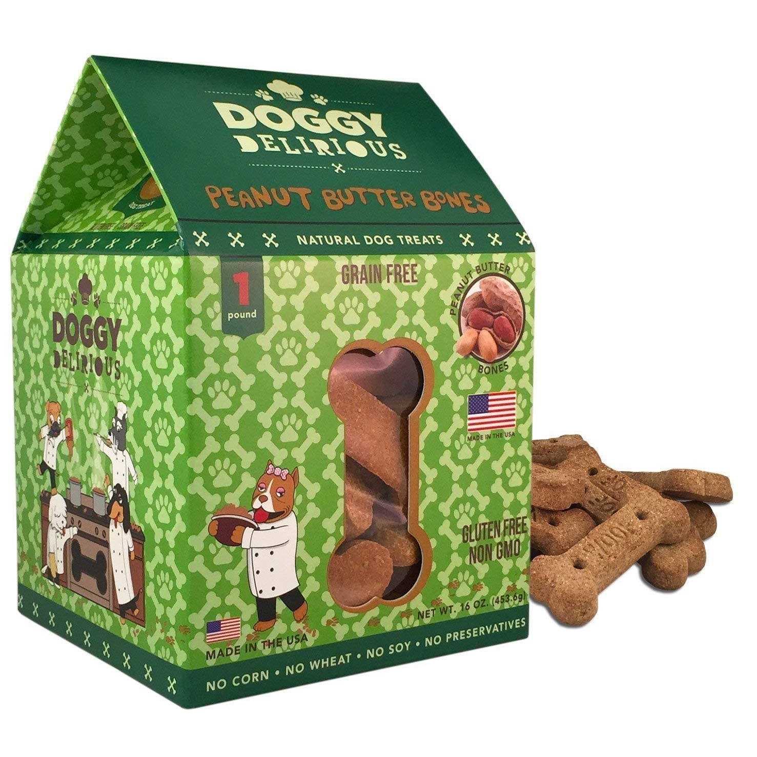 Doggy Delirious Dog Treats Grain Free Peanut Butter Bones - Image 4