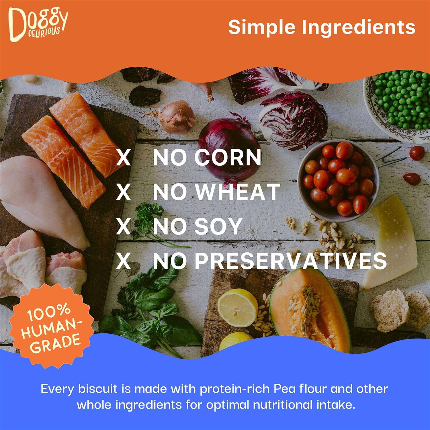 Doggy Delirious Dog Treats Grain Free Peanut Butter Bones - Image 5