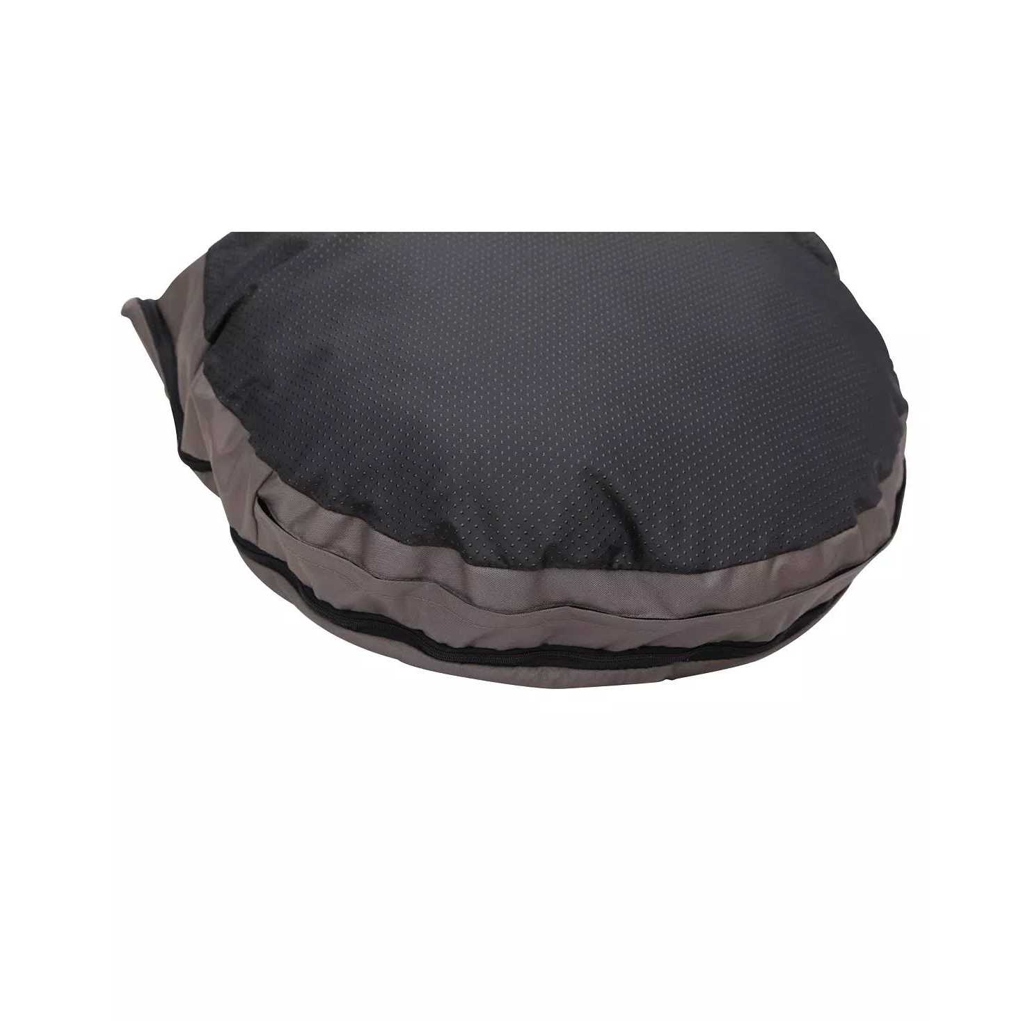 Long Rich Durable Oxford to Sherpa Pet Cave and Round Pet Bed, 25, with Removable Top and Insert - Image 4