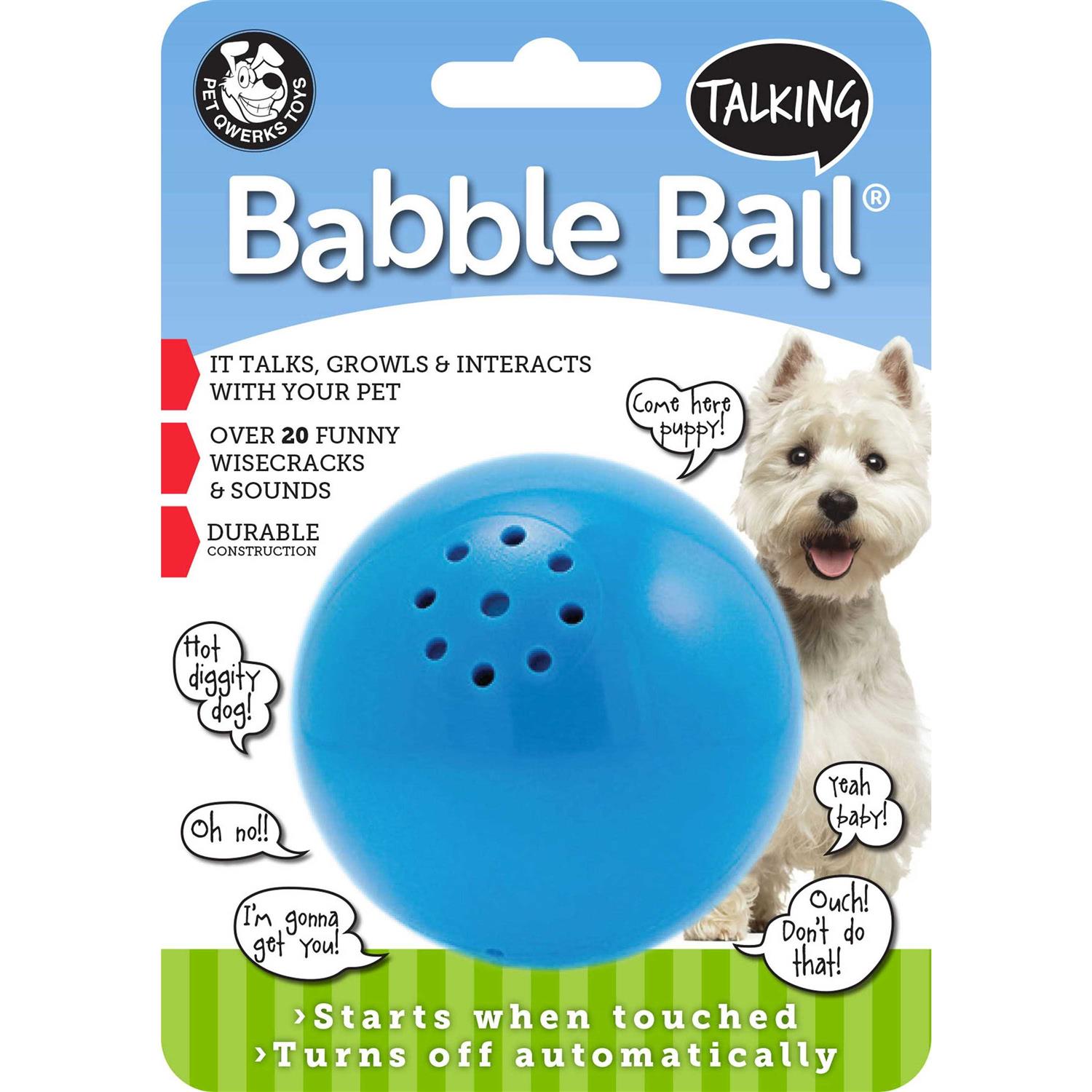 Pet Qwerks Talking Babble Ball Medium