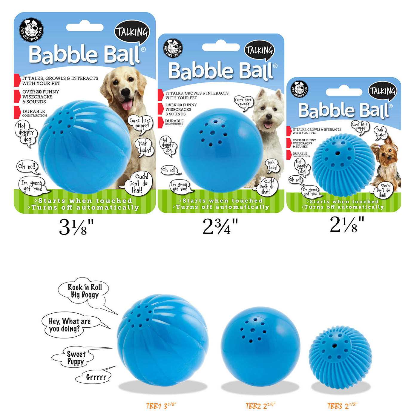 Pet Qwerks Talking Babble Ball Medium - Image 5