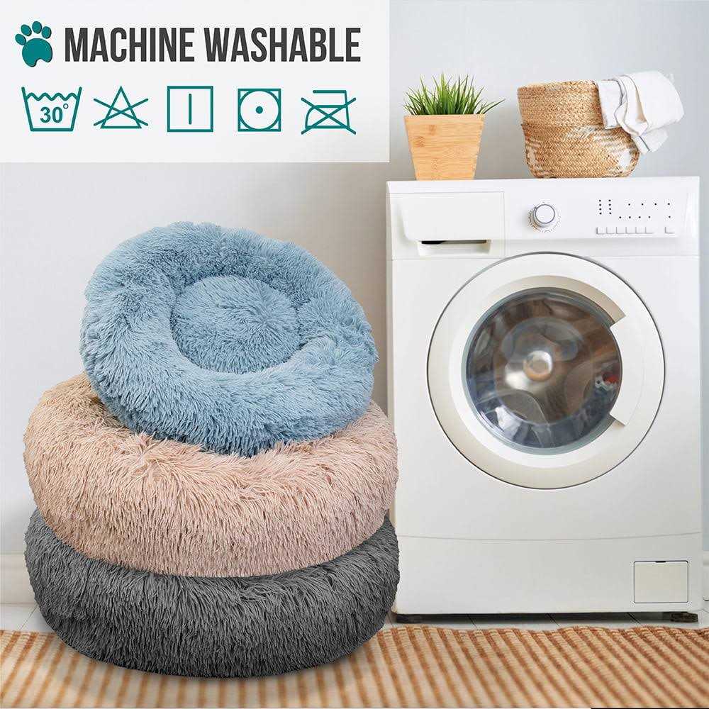 PetAmi Calming Dog Bed for Puppy Cat Kitten Round Washable Pet Bed - Image 3