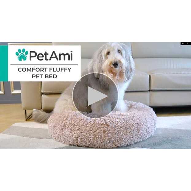 PetAmi Calming Dog Bed for Puppy Cat Kitten Round Washable Pet Bed - Image 5