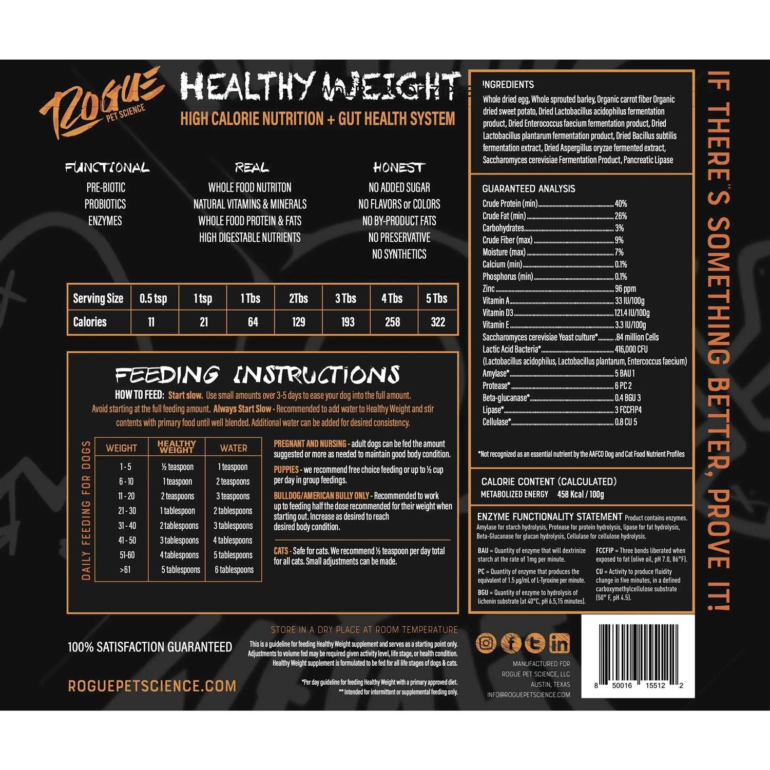 Rogue Pet Science Healthy Weight - Image 3