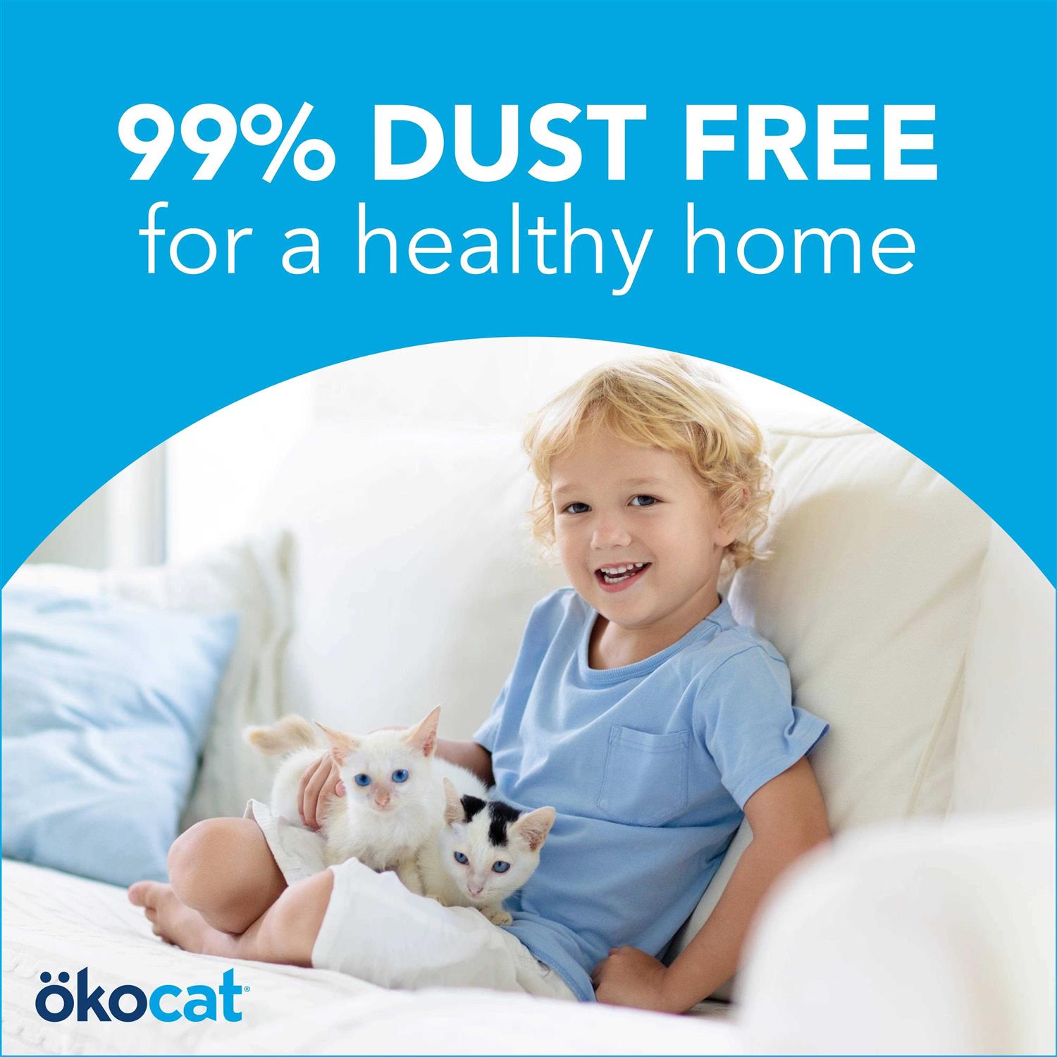 Okocat Original Premium Clumping Natural Wood Cat Litter - Image 3