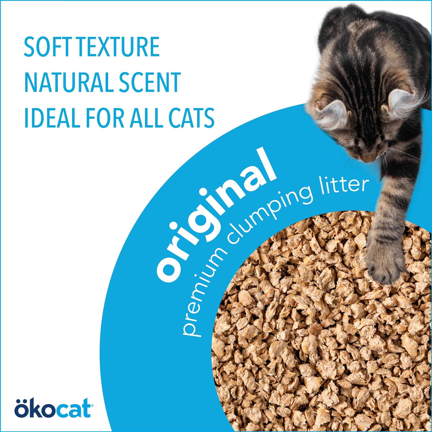 Okocat Original Premium Clumping Natural Wood Cat Litter - Image 5