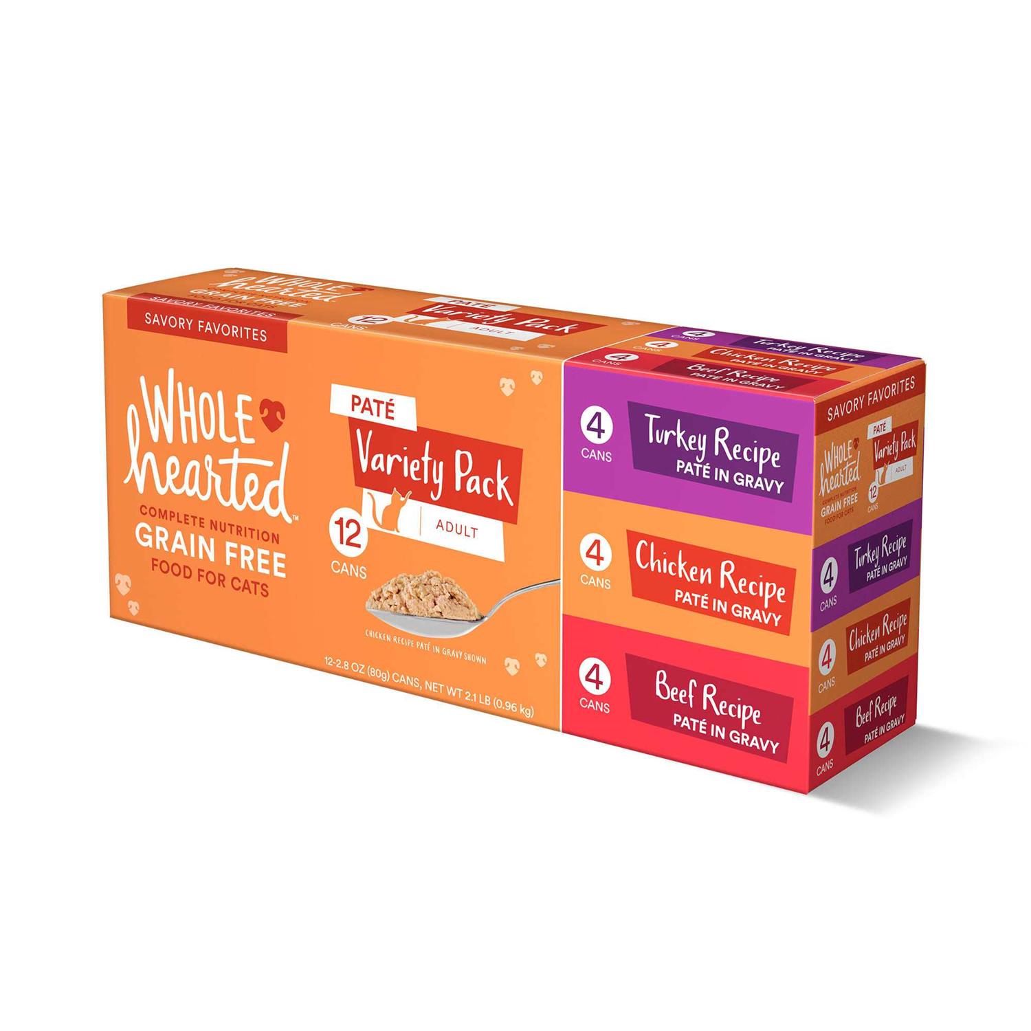 WholeHearted Grain Free Pate Savory Favorites Adult Wet Cat Food Variety Pack - Image 3