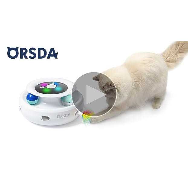 Cat Toys Orsda 2-in-1 Interactive Cat Toys for Indoor Cats Automatic Cat Toy Balls - Image 4