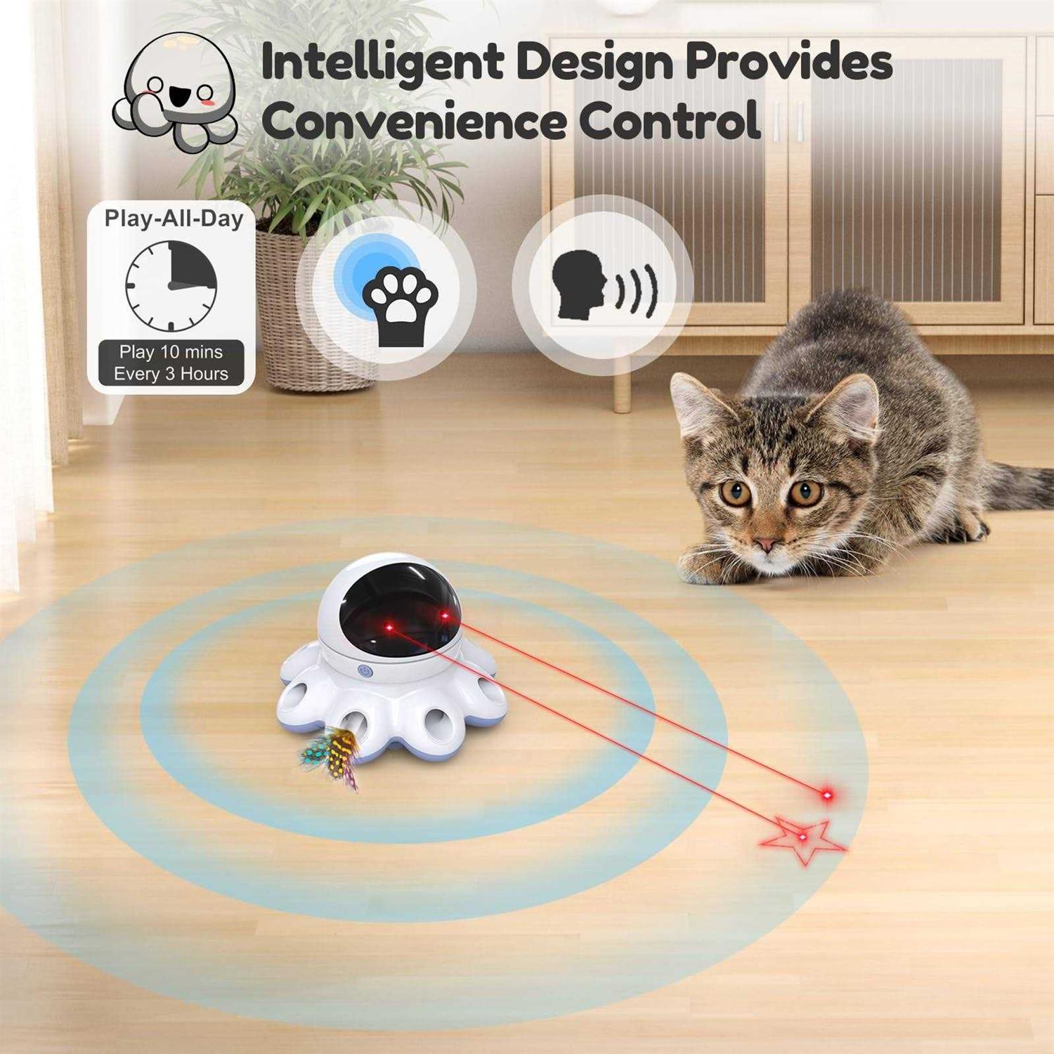 ORSDA Cat Laser Toy 2-in-1 Interactive Cat Toys for Indoor Cats - Image 4
